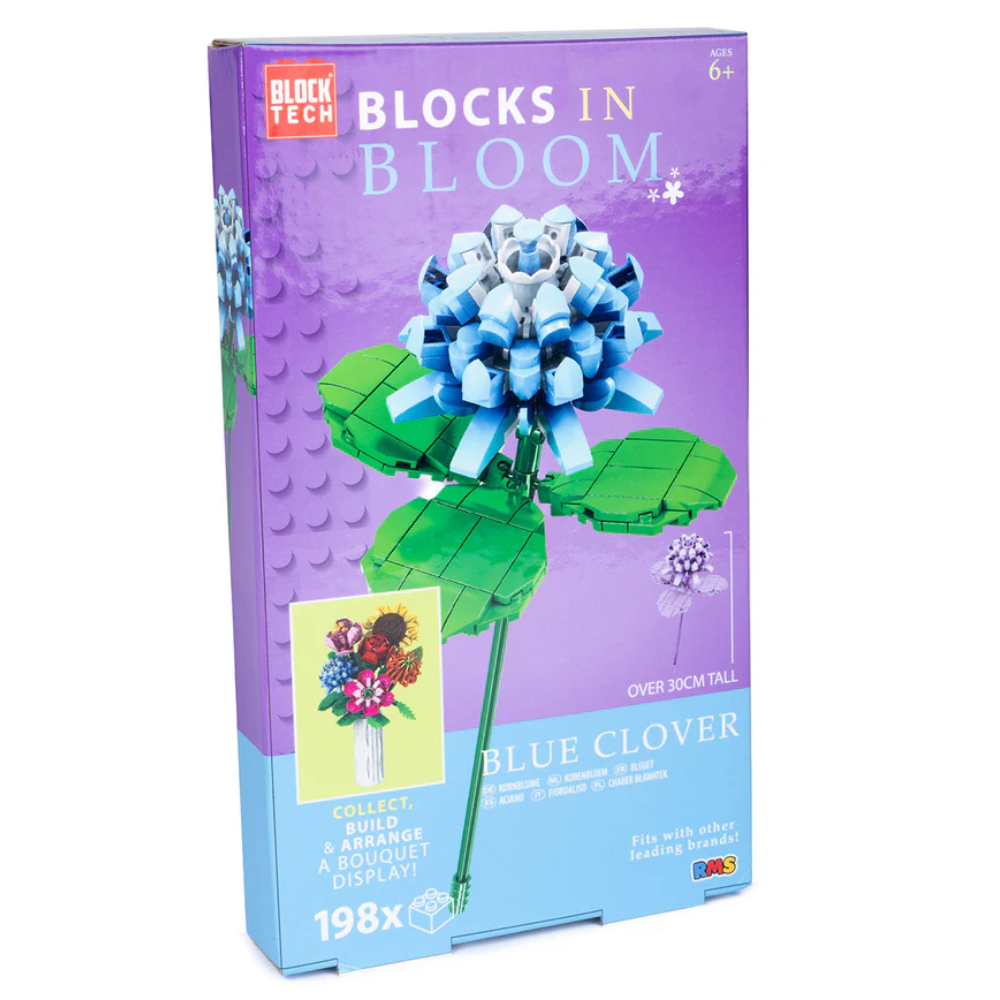 Blocks in Bloom Blue Clover Build Set