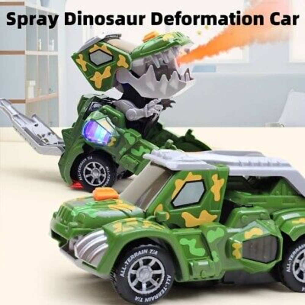 Dinosaur Transforming Car with Steam Function