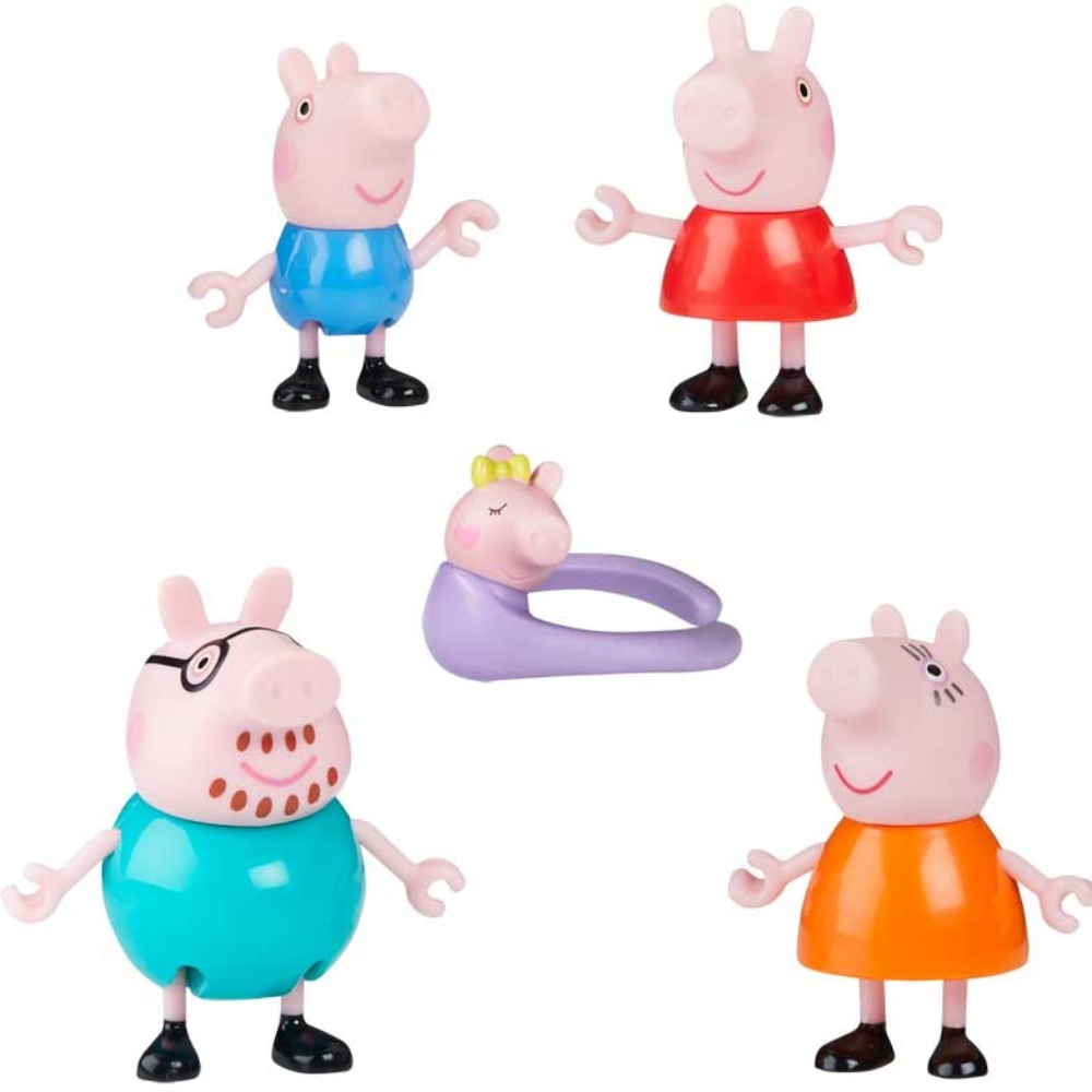 Hasbro Peppa Pig Peppa's Family Of Five Figure Pack – Toys4you