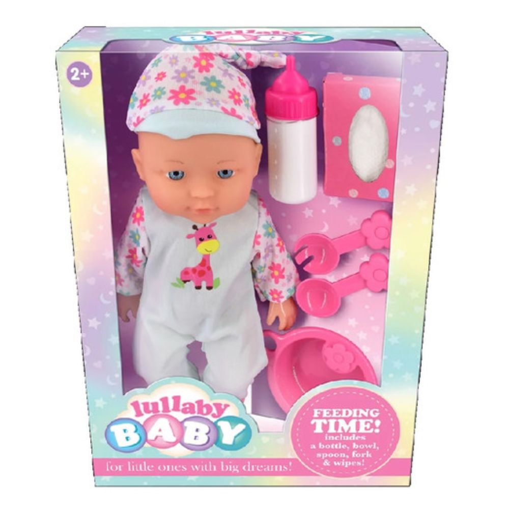 Lullaby Baby 29Cm Baby Doll Feeding Time Set
