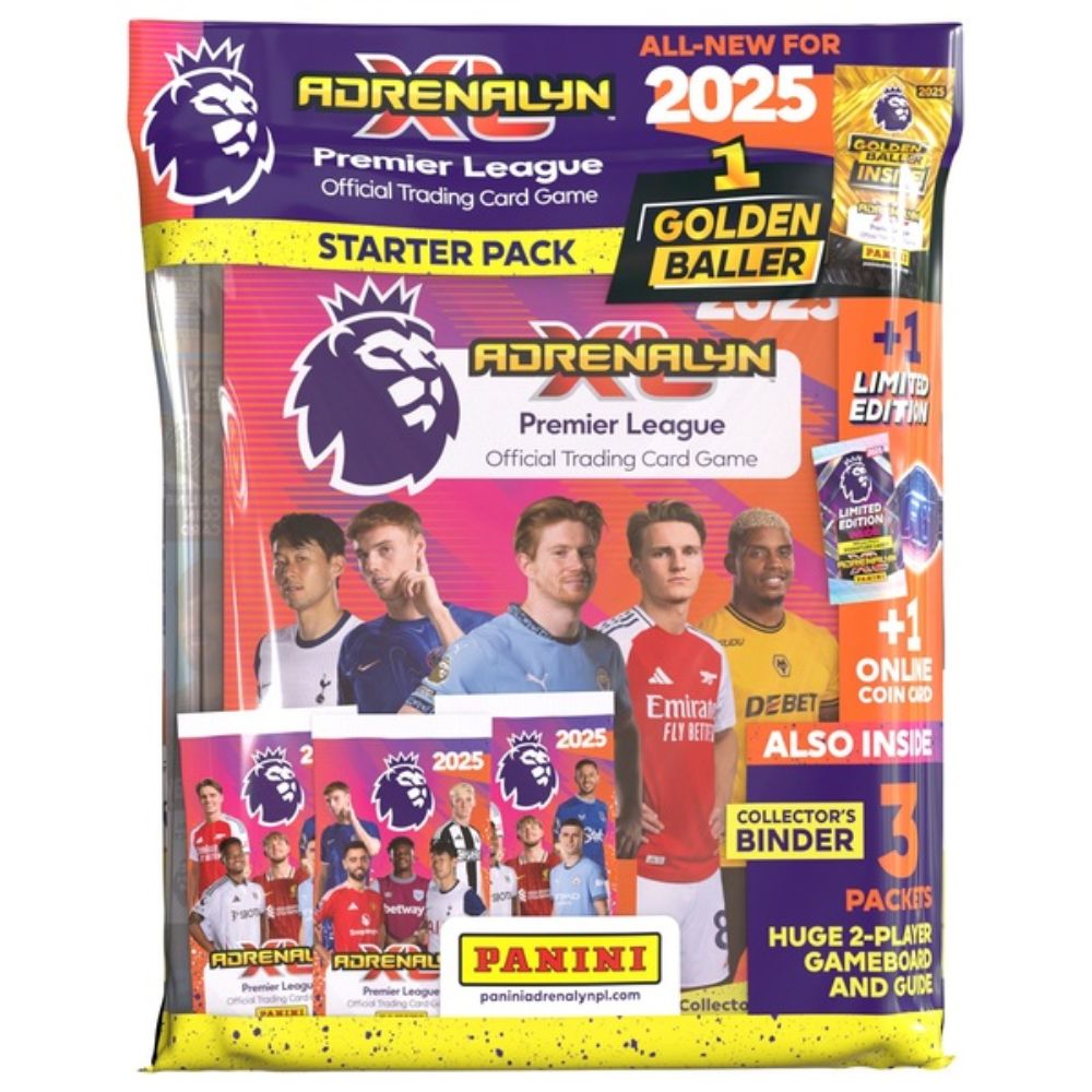 Premier League 2025 Adrenalyn XL Official Trading Cards Starter Pack Toys4you