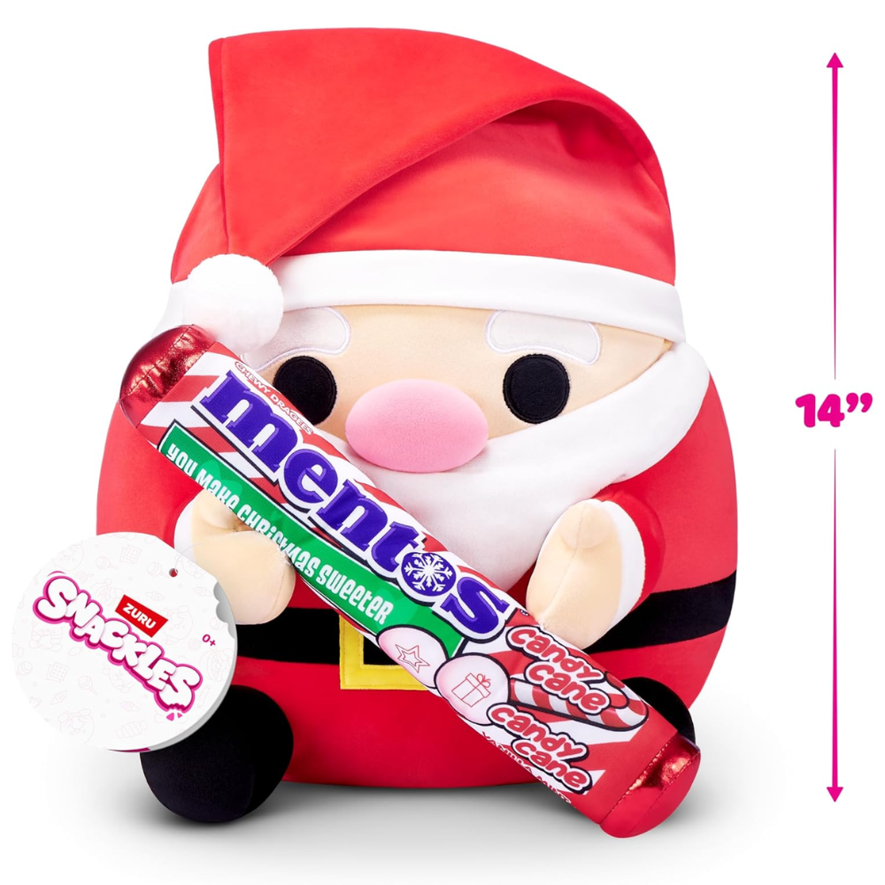 Snackles Christmas Santa Claus & Mentos 14 Inch Plush – Toys4you