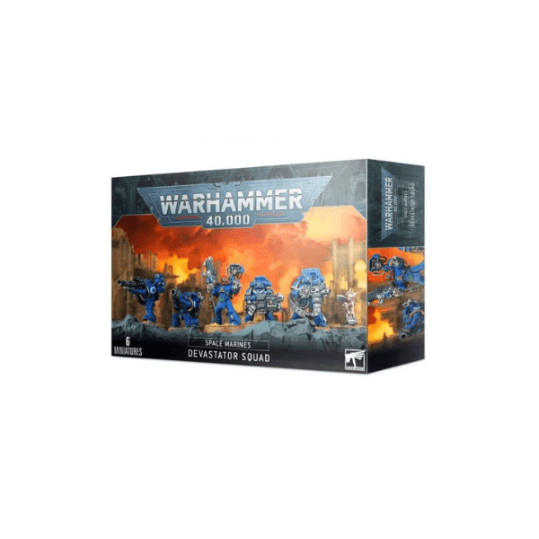 Warhammer 40k – Space Marine Devastator Squad – 5 Figurines à Monter, Armes Lourdes