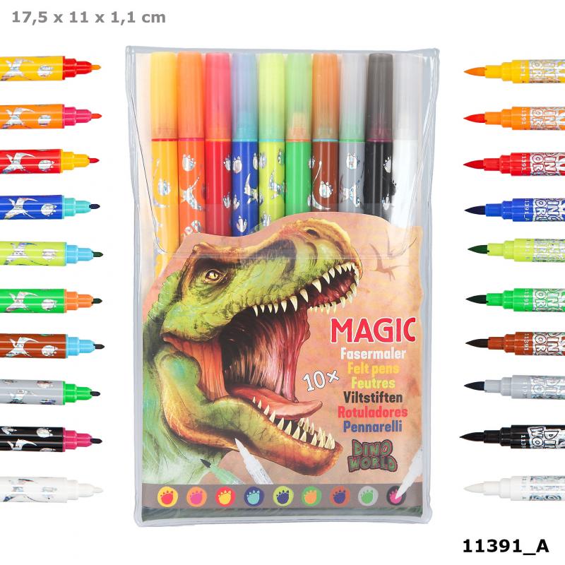 DINO WORLD Magic Markers