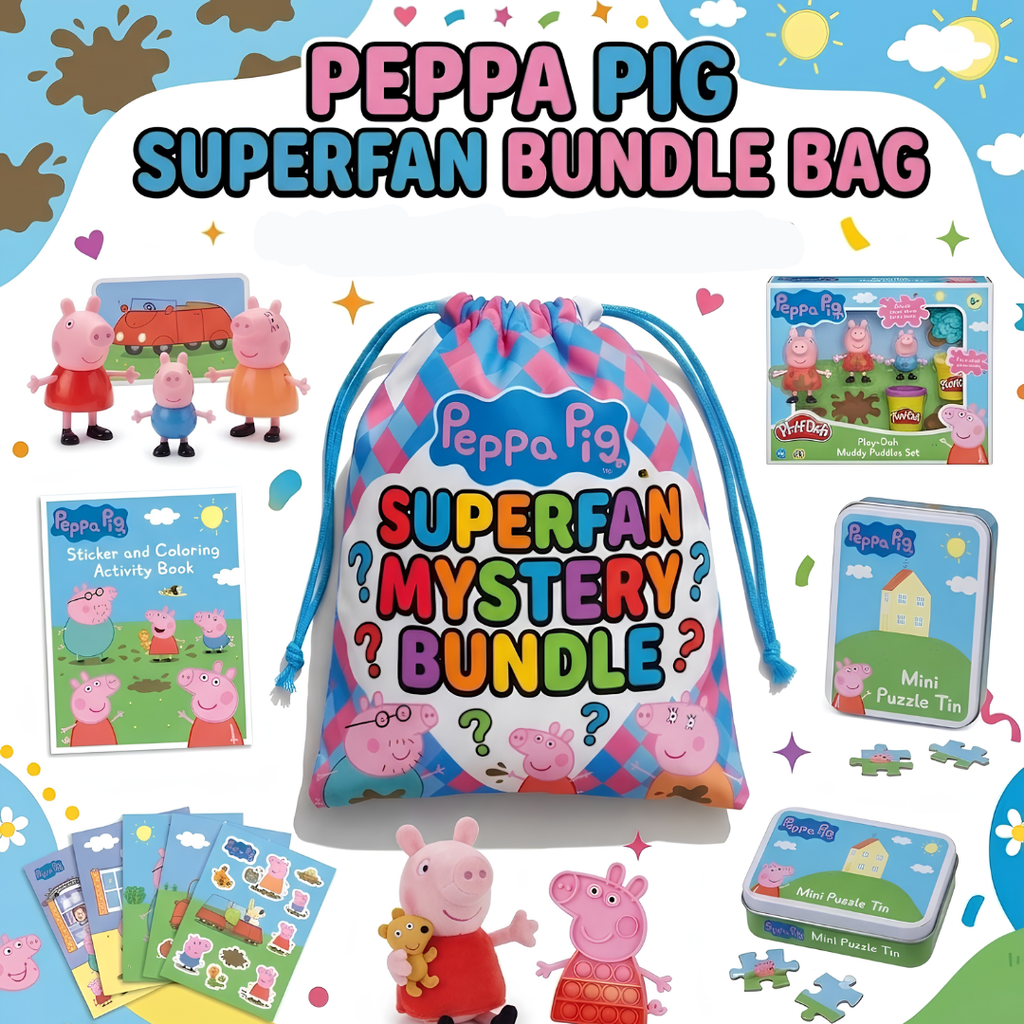 Peppa Pig Superfan Mystery Bargain Bundle Bag