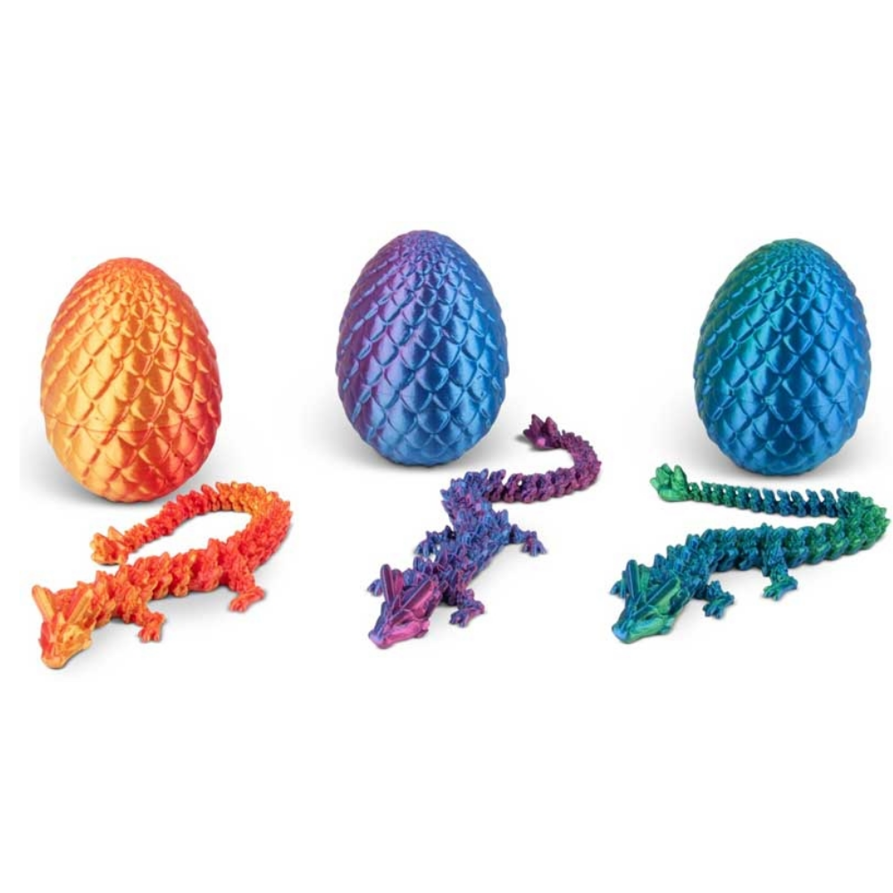 3D Printed Dragon Egg – Sensory Fidget Toy & Collectible