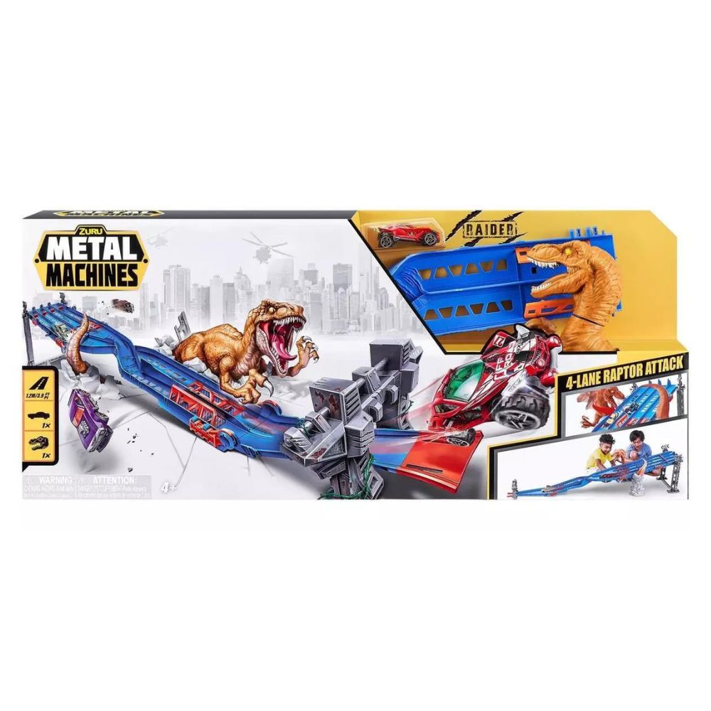 Zuru Metal Machines 4-Lane Raptor Attack Track