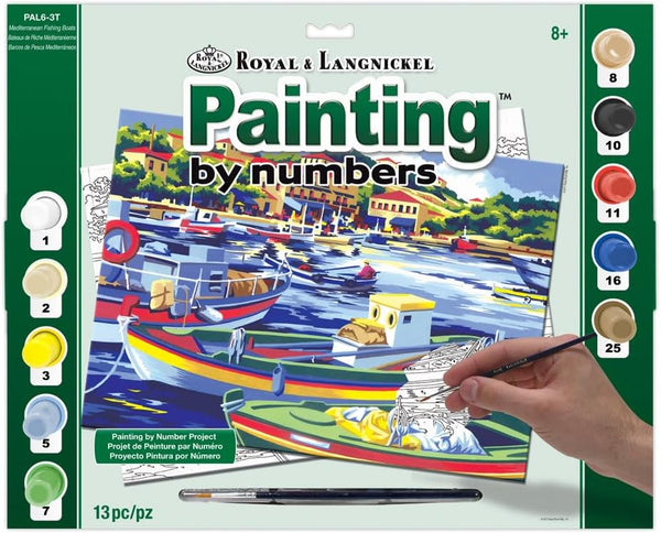 Painting By Numbers - Mediterranean Fishing Boats