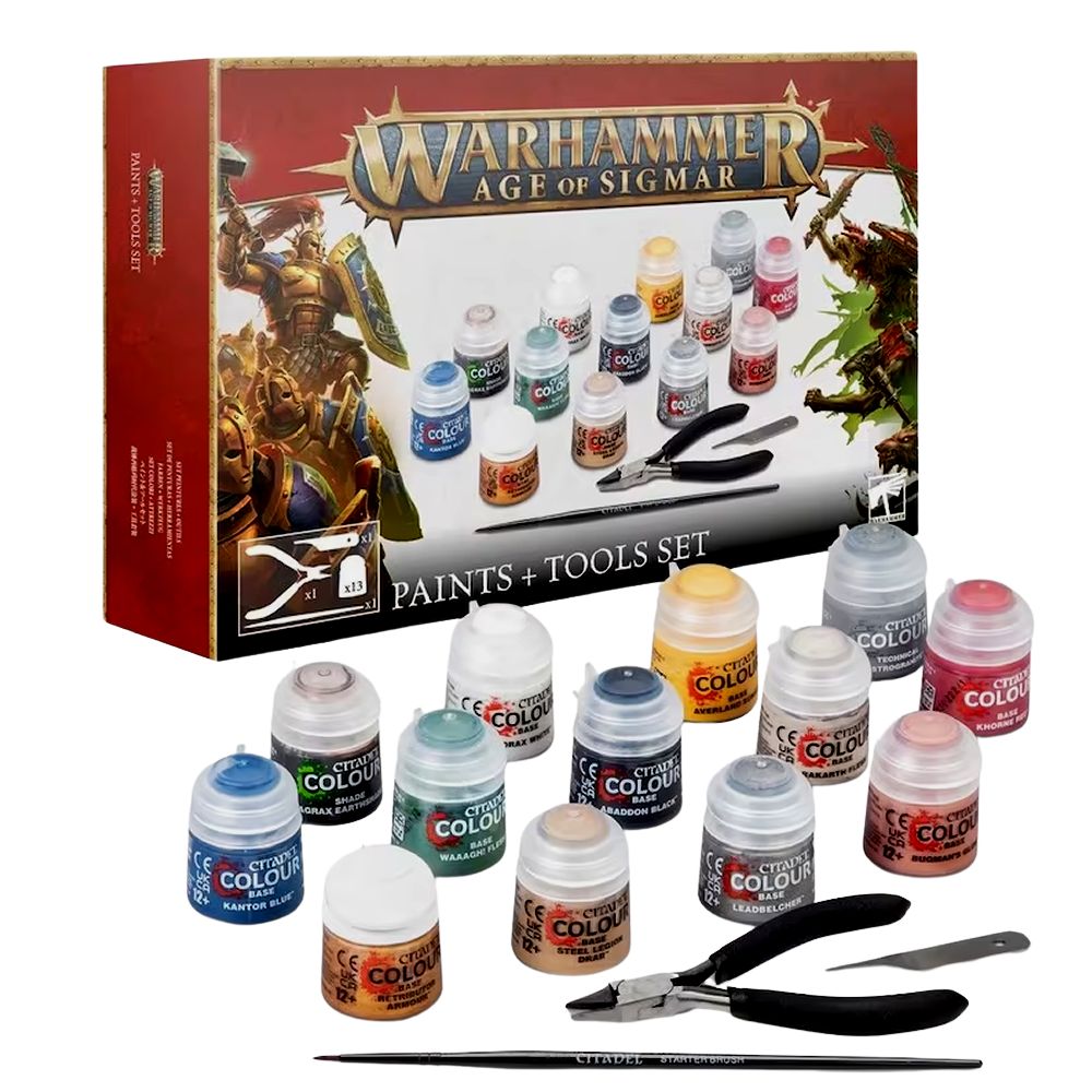 Warhammer Age of Sigmar: Paints and Tools Set
