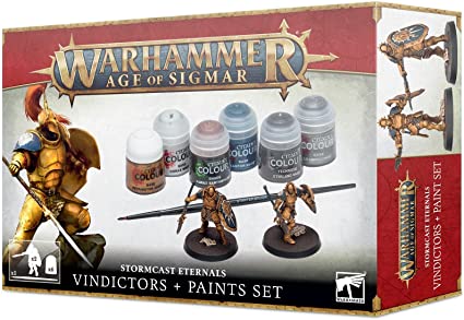 Games Workshop Warhammer Age of Sigmar Stormcast Eternals Vindictors & Paint Set