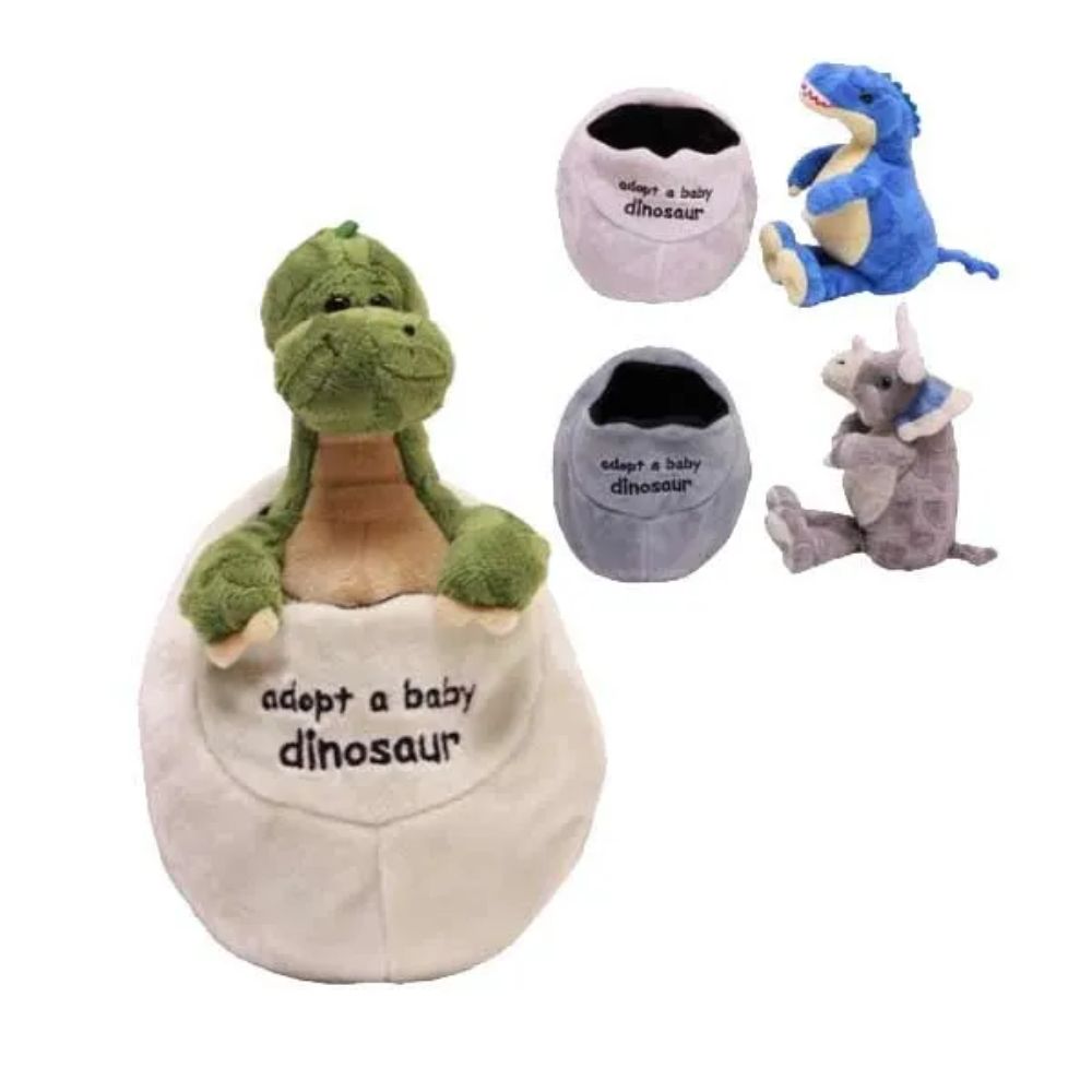 Plush Baby Dinosaur in Egg Assorted