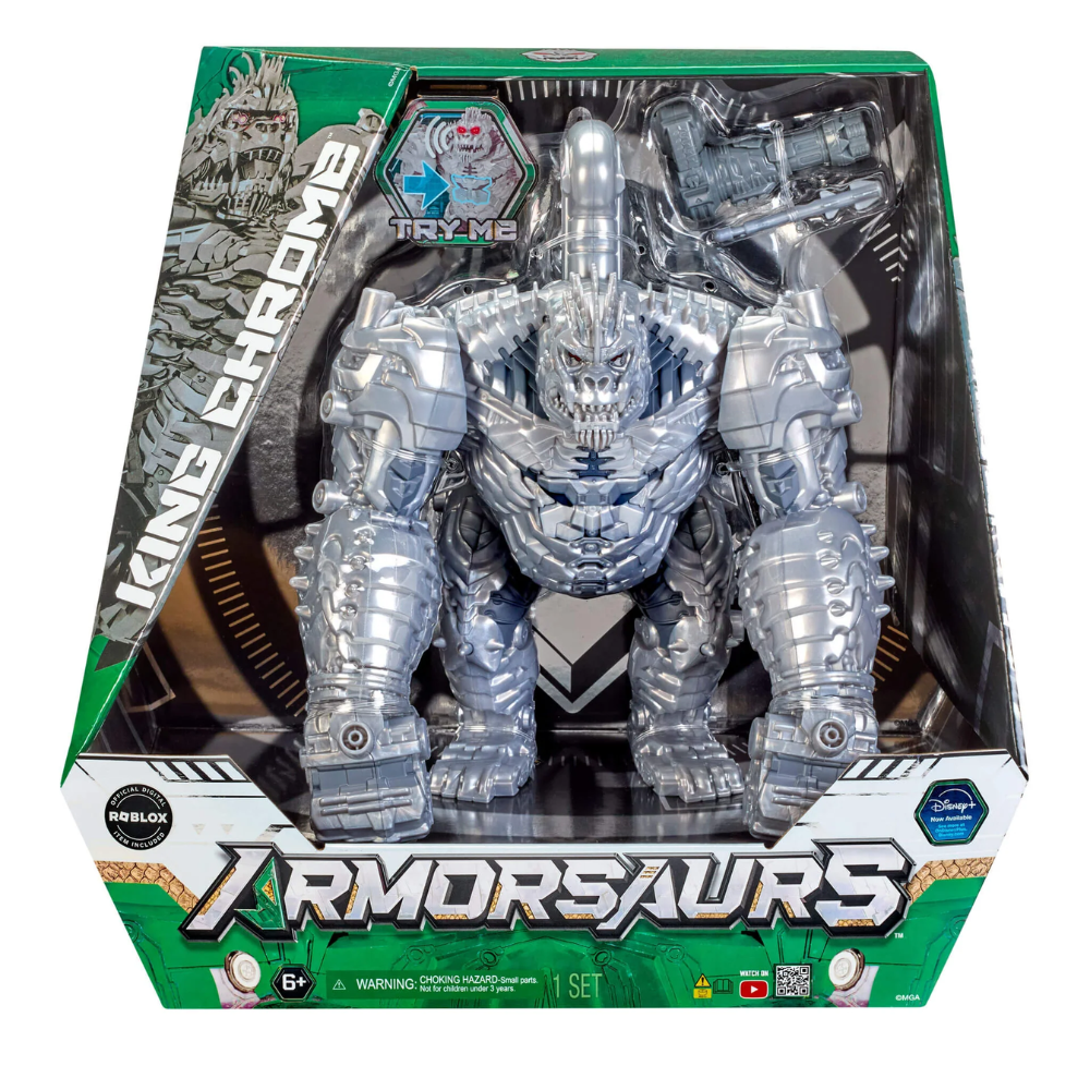 Armorsaurs Feature Villain Figure King Chrome