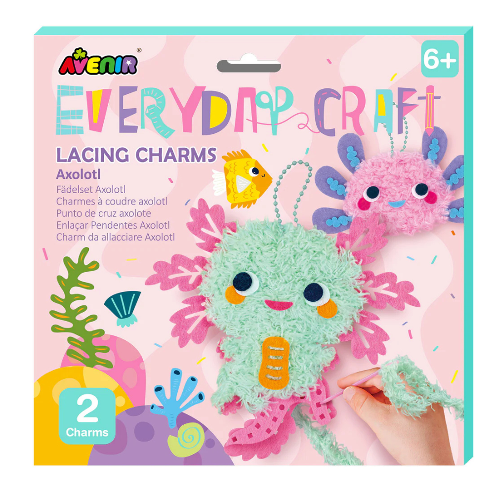 Everyday Craft Lacing Charms Axolotl