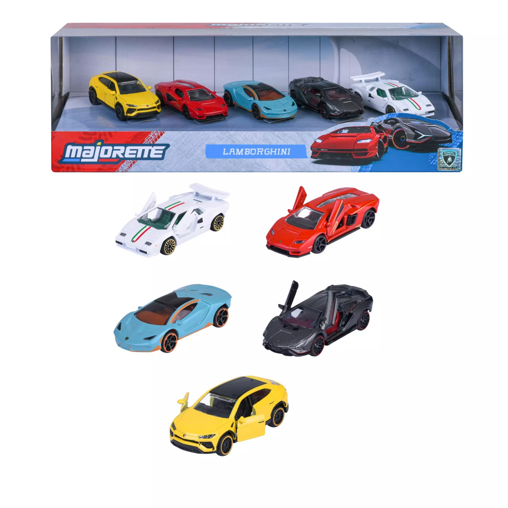 Majorette Lamborghini Set, 5 pieces