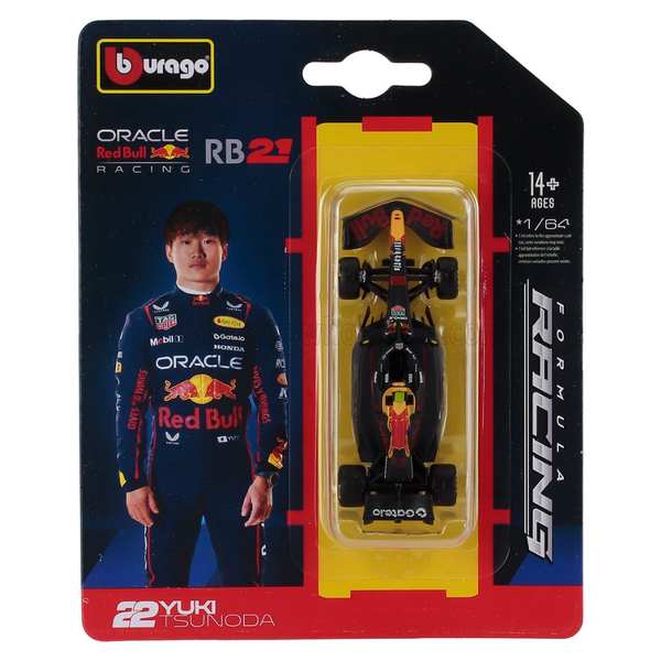 Bburago F1 2025 Oracle Red Bull Racing RB21 #22 Yuki Tsunoda 1/64 Formula One