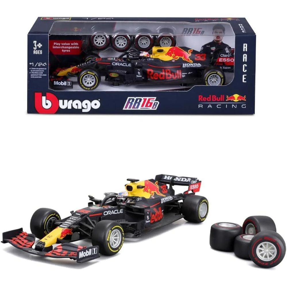 Bburago Red Bull Toy Tyre Changing Racing Car