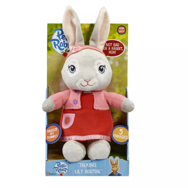 Beatrix Potter Peter Rabbit Talking Lily TV 22cm Soft Toy