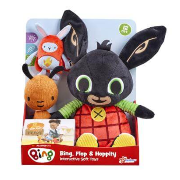 Bing, Flop & Hoppity Interactive Soft Toys