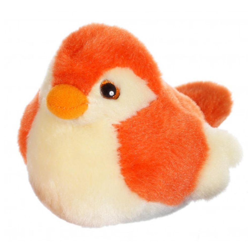Birdies musical bird 14 cm - Orange