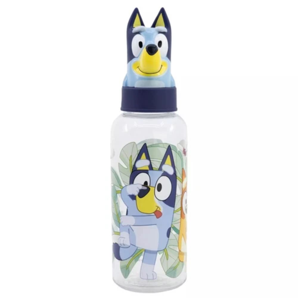 Bluey 560ml Waterbottle with 3D Figurine