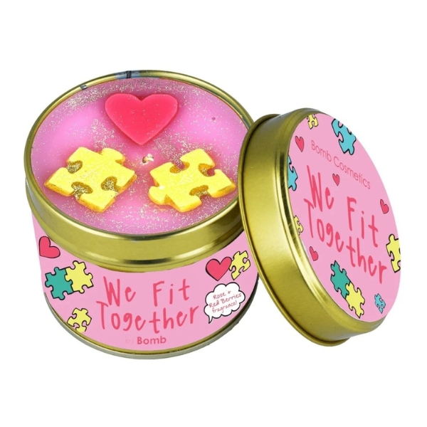Bomb Cosmetics We Fit Together Tin Candle