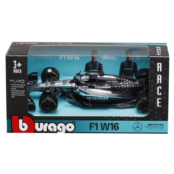 Burago 1/43 Mercedes-Benz W16 F1 2025 #63 George Russell Diecast Model