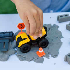 Jouet De Construction CAT Dig N'Build - Avec 285g De Béton, 2 Véhicules, Grue - Pour Enfants 3 Ans Et Plus