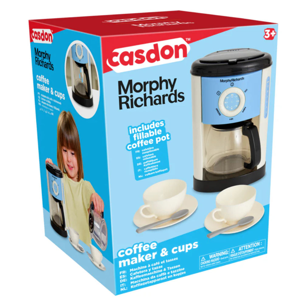 Casdon Morphy Richards Fillable Toy Coffee Maker for Children