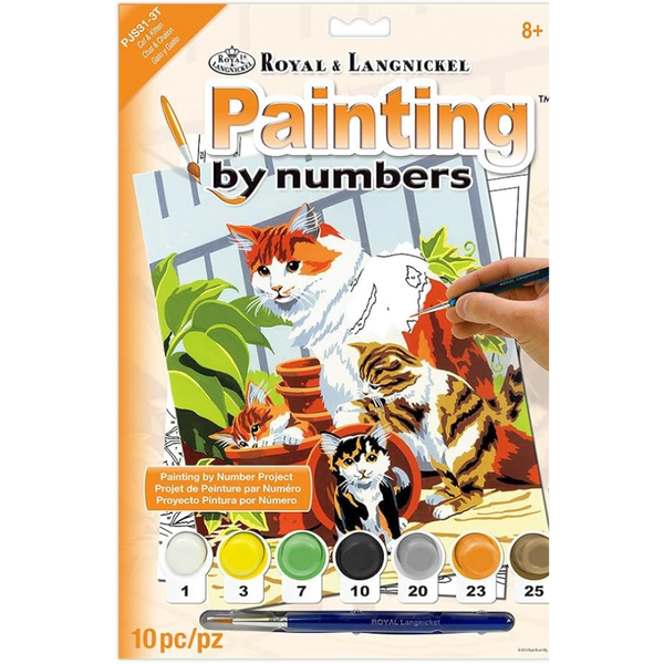 Painting By Numbers - Cat and Kitten