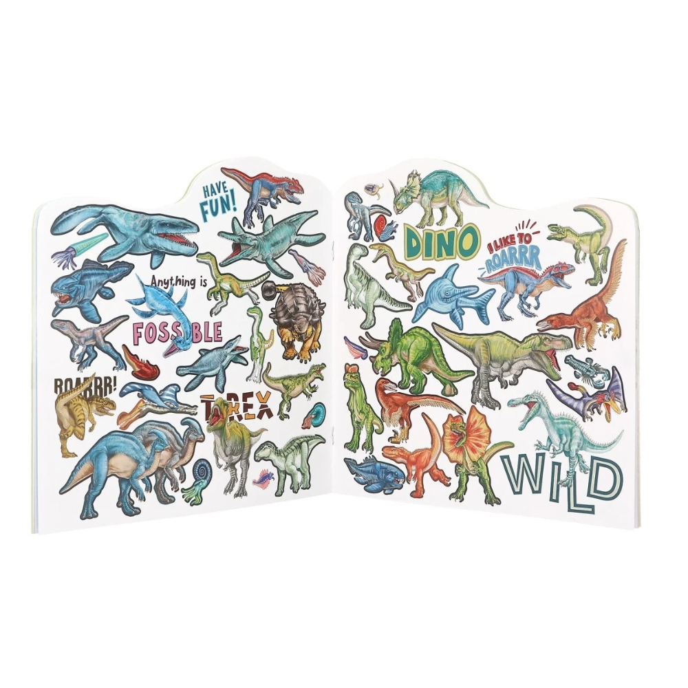 Depesche Dinosaur Dino World Colouring and Sticker Book – Toys4you