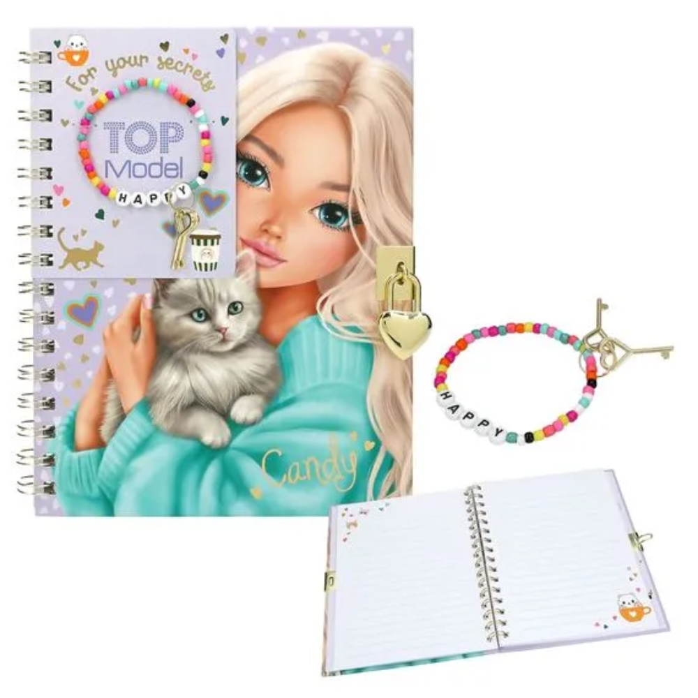 Depesche TOPModel Diary with Padlock & Bracelet