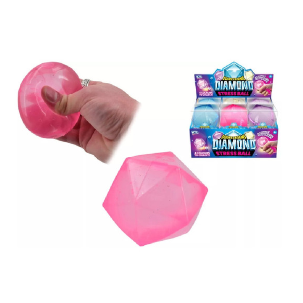 Diamond Squeezegems Fidget Toy – Squishy Stress Ball for Stress Relief Assorted Colour