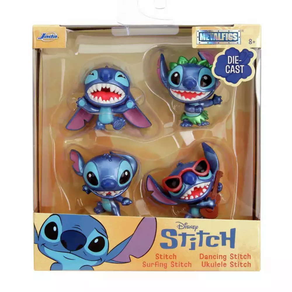 Disney Stitch Die Cast Metal Figures Pack of 4