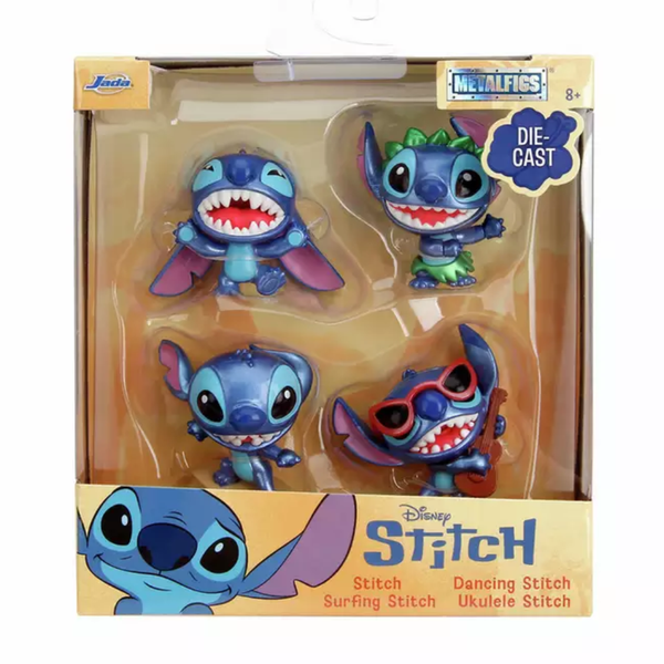 Disney Stitch Die Cast Metal Figures Pack of 4