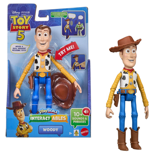 Disney and Pixar Toy Story 5 Interactables Woody Figure 9" Playscale