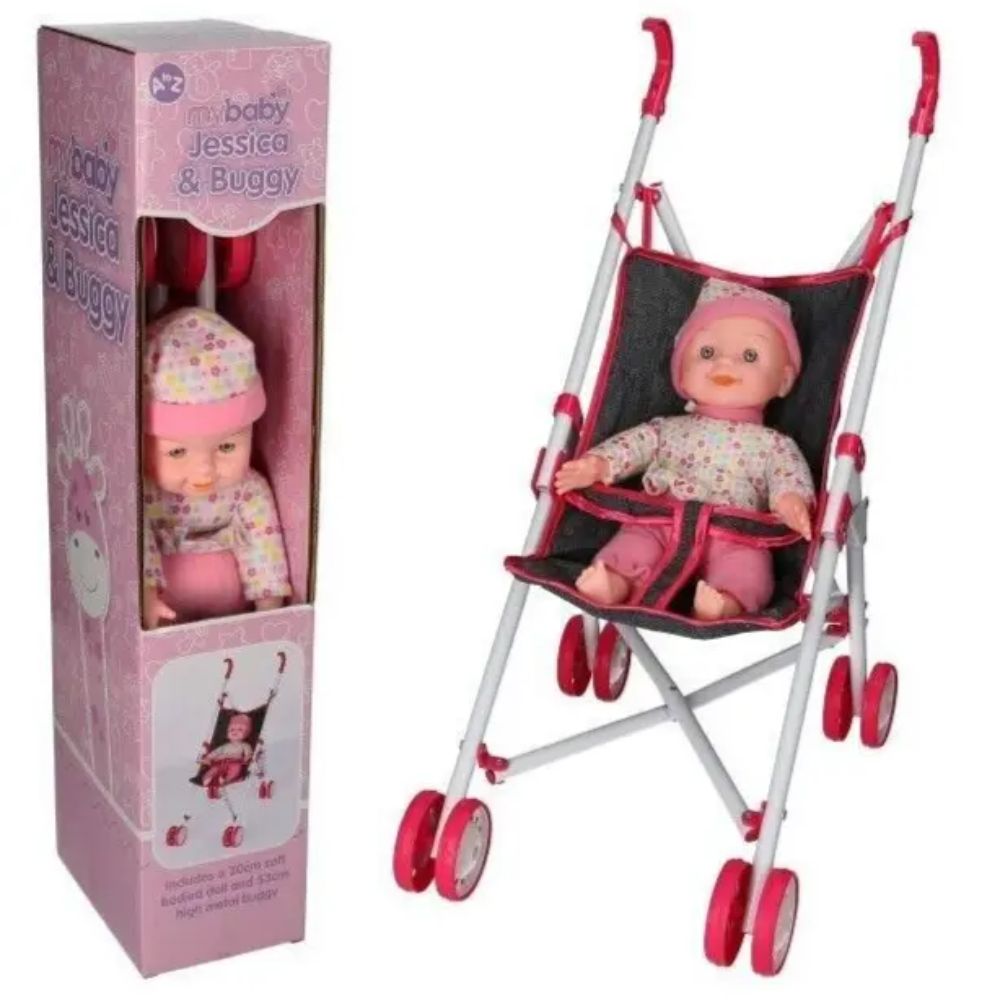 Baby Dolls Buggy Foldable Pram Push Chair