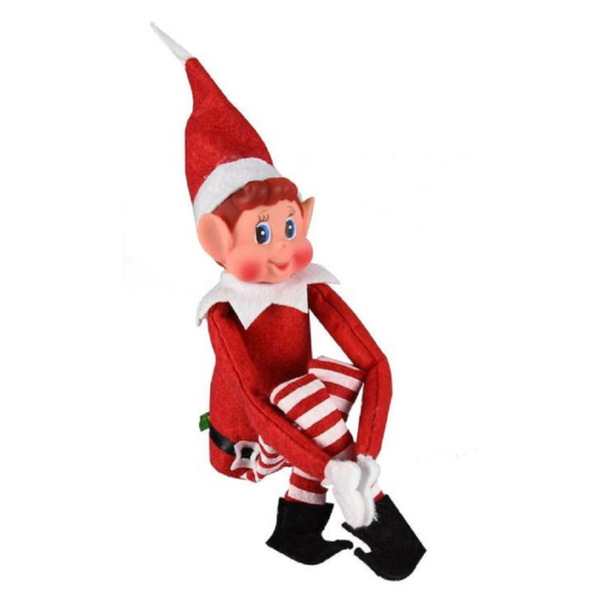 Elves Behavin' Badly - Fred The Elf - Large Red Elf Plush 10.5"