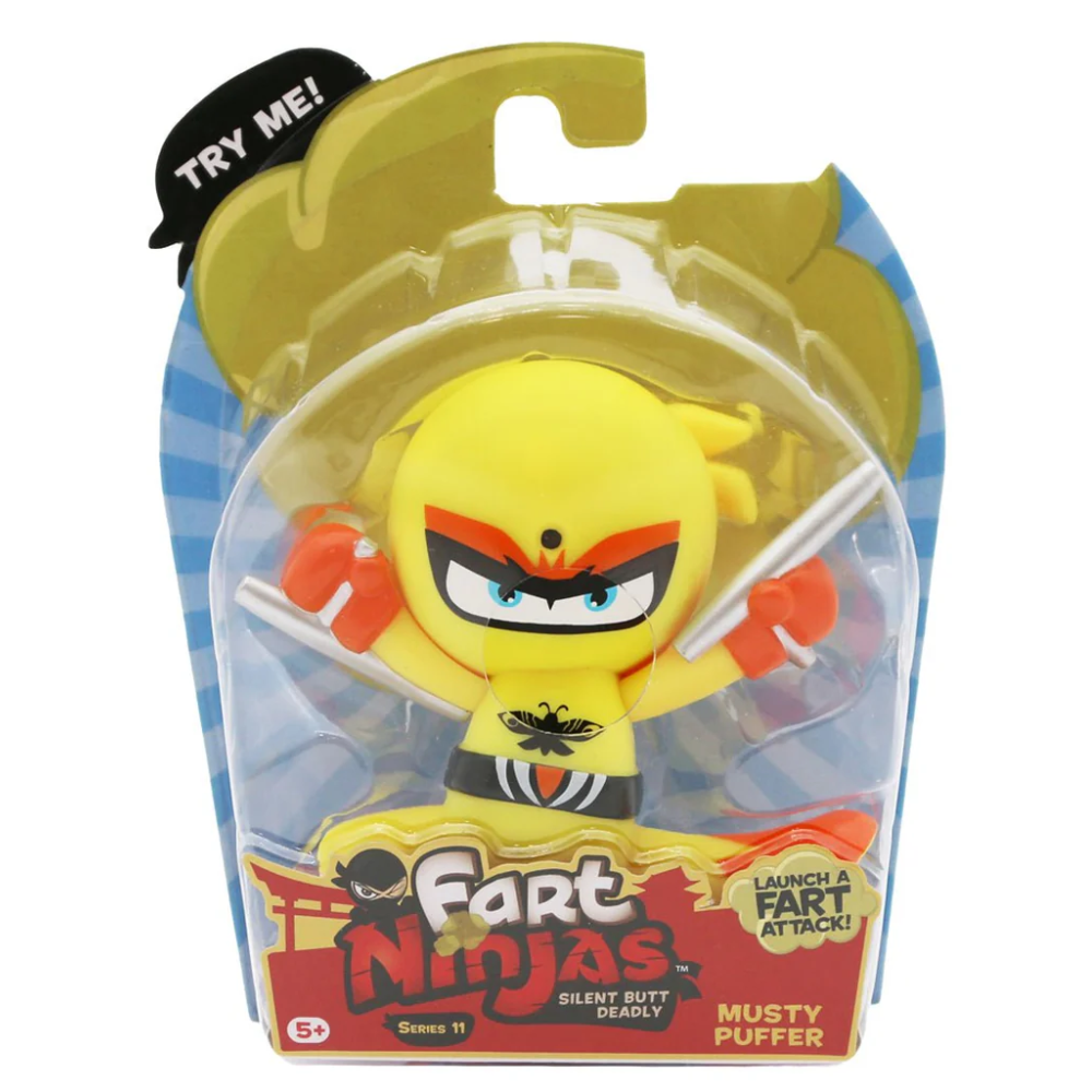 Fart Ninja Warrior Series 11 Action Figure Musty Puffer