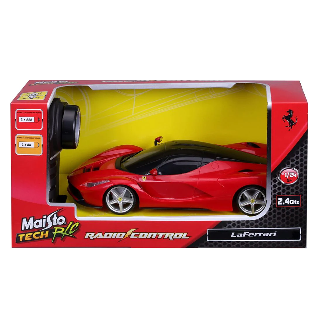 Maisto 1:24 RC TECH R/C Ferrari LaFerrari Radio Control 2.4 GHz Handse ...