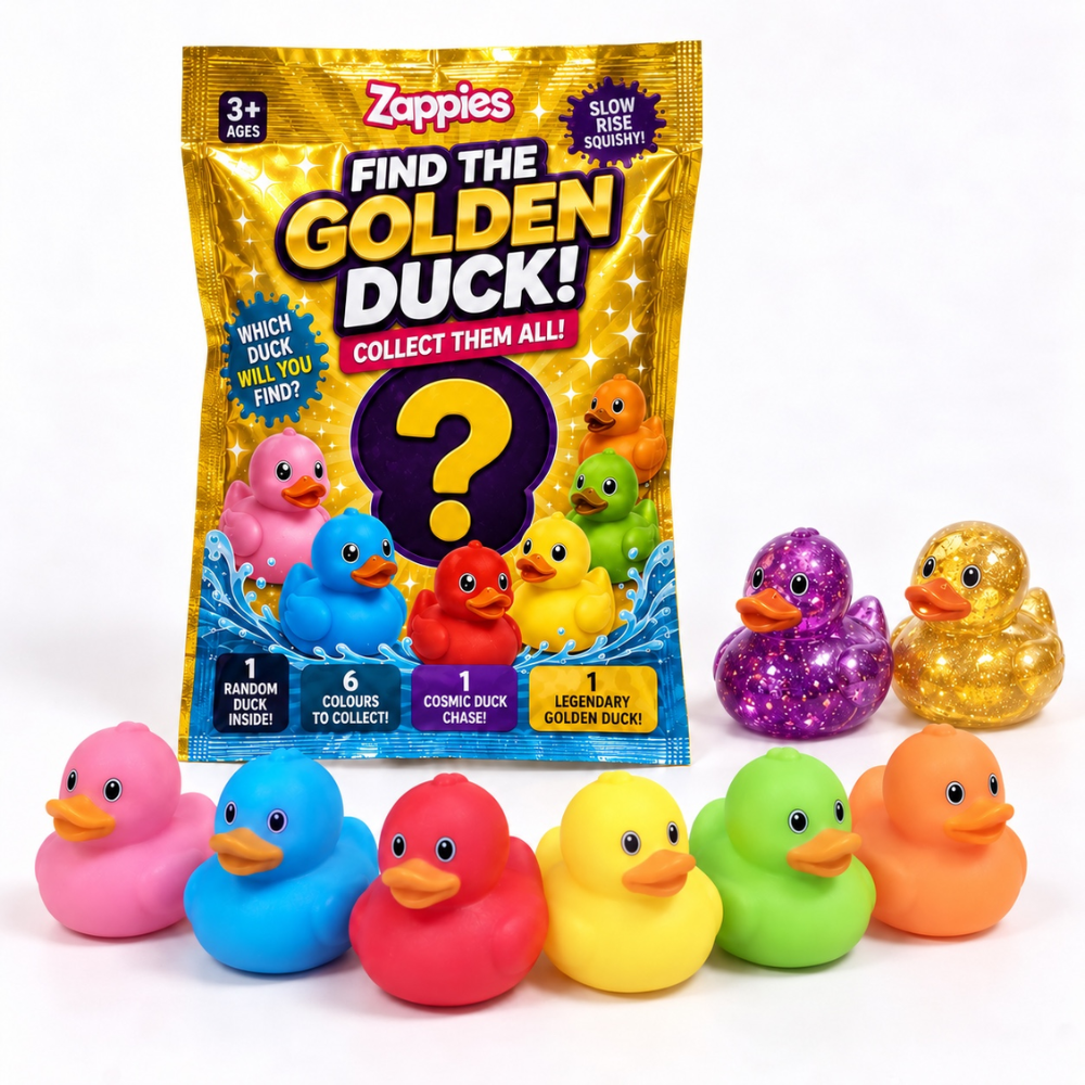 Find The Golden Duck! Squishy 3-inch Collectible Ducks