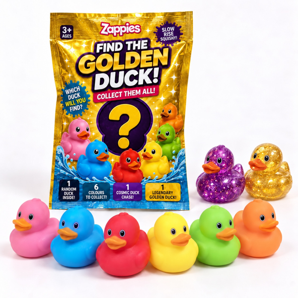 Find The Golden Duck! Squishy 3-inch Collectible Ducks