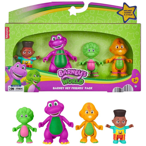 Fisher-Price Barney's World Hey Friends 4 Figure Pack