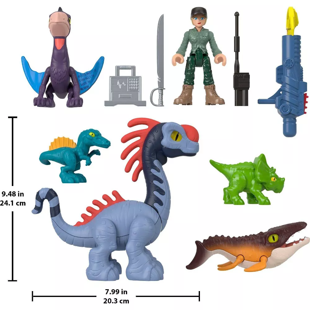 Fisher-Price Imaginext Jurassic World Rebirth Set with 6 Action Figure ...