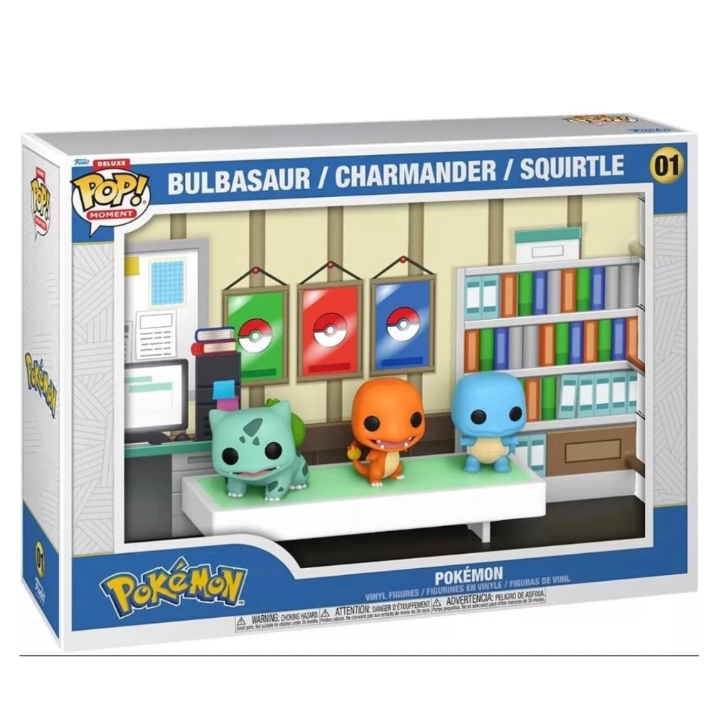Funko POP! Pokemon Moments Deluxe - Bulbasaur Charmander Squirtle #01