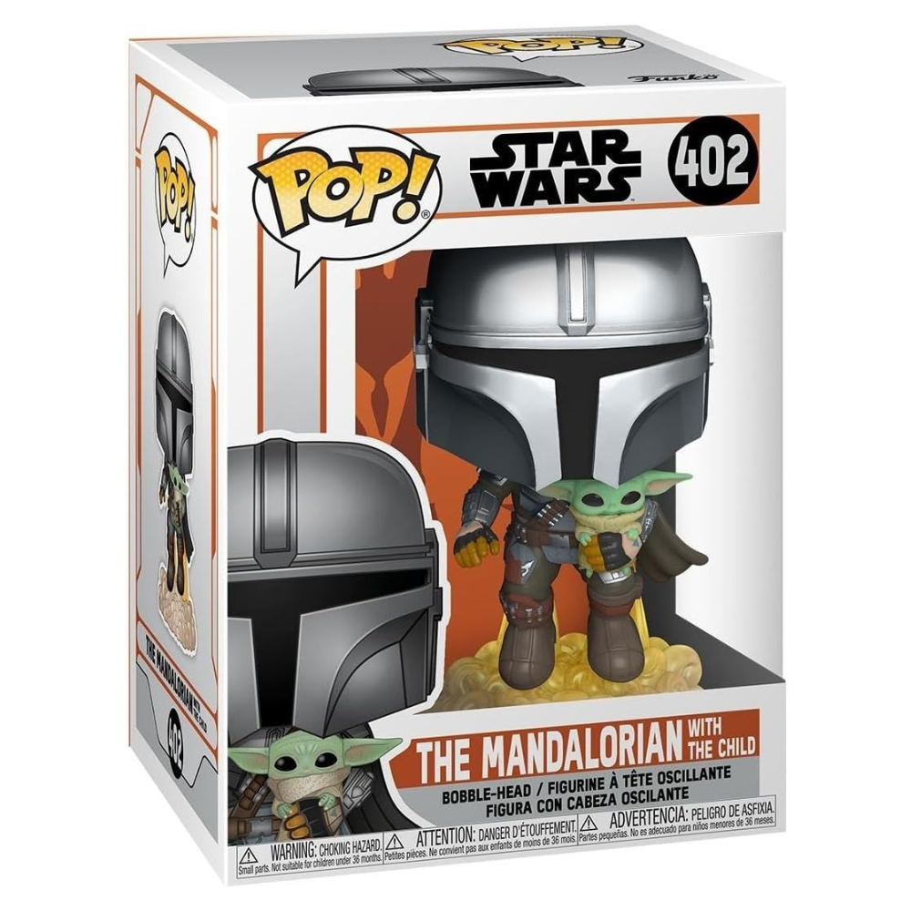 Funko POP! Star Wars the Mandalorian 402 Mando Flying With Jet Pack