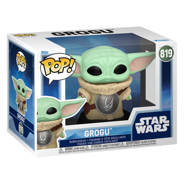 Funko Pop Vinyl Grogu With Mudhorn Chest Armor 819 The Mandalorian & Grogu