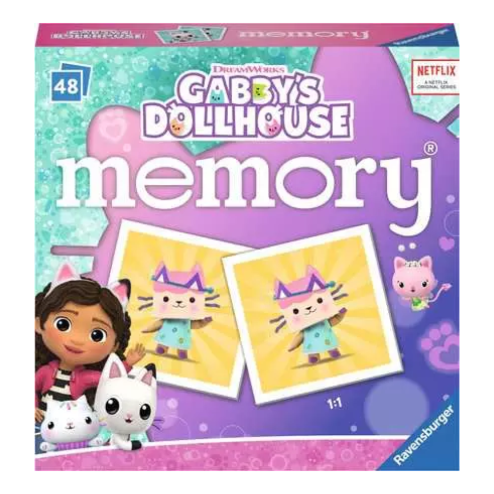 Ravensburger Gabby’s Dollhouse Mini Memory - Game for kids 3 years up