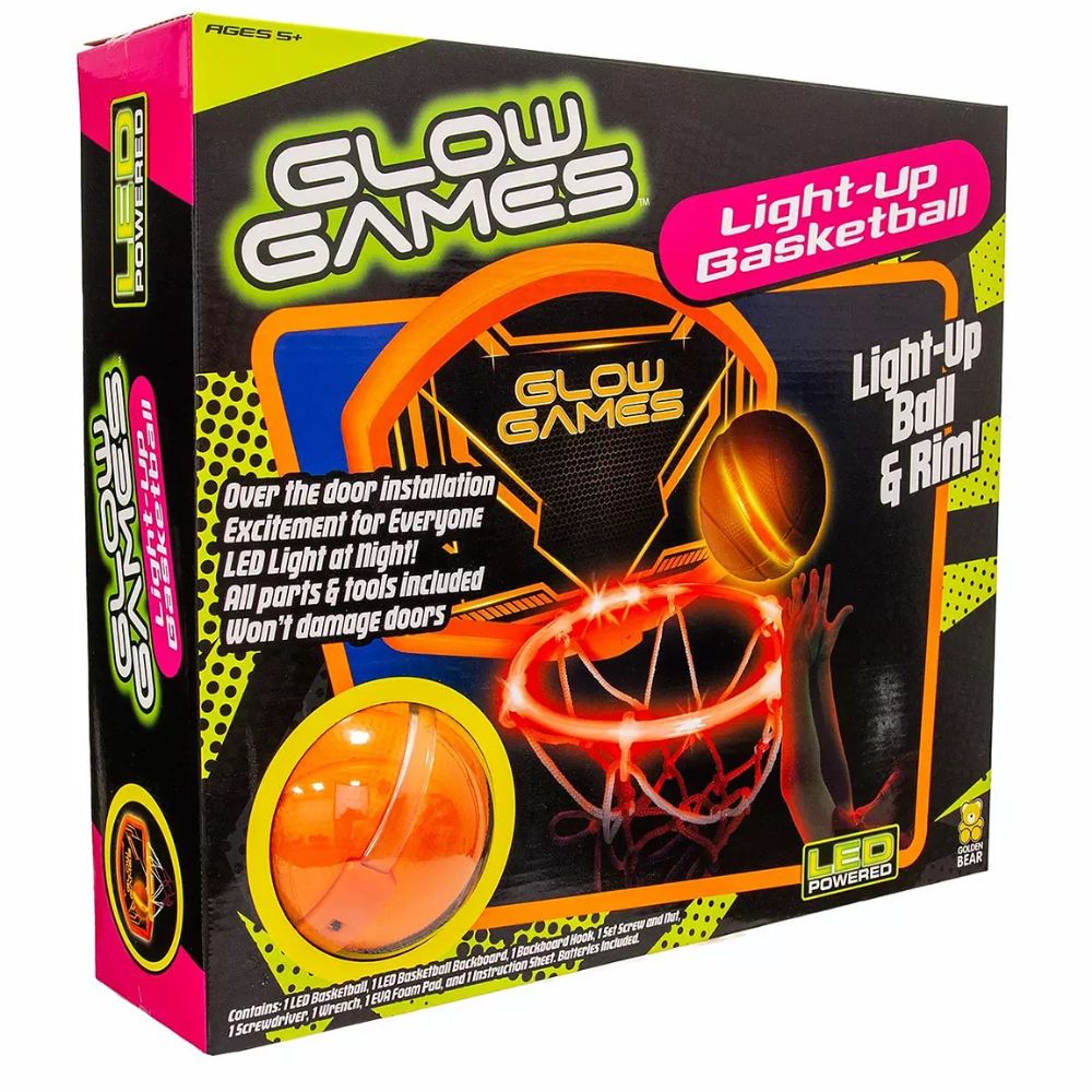 Glow Games Light-up Basketball Set