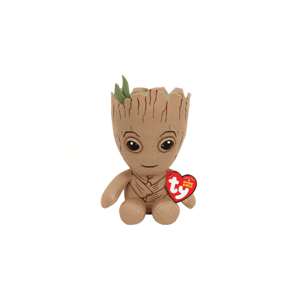 Ty Marvel Beanie Soft Toy - Groot