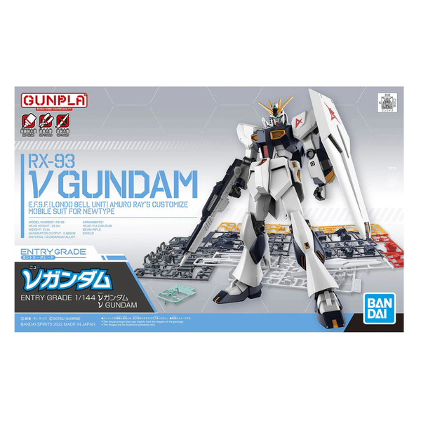 Gundam: Model Kit: Entry Grade Of The Nu Gundam: RX-93 V Gundam